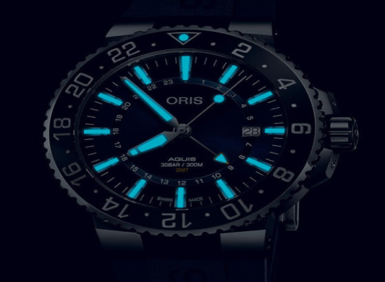 豪利時(Oris Aquis)GMT日期